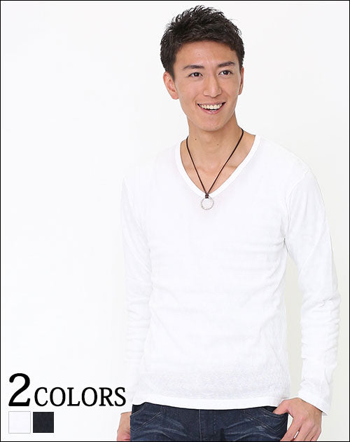 シャドーアーガイルデザインカットソー　日本製