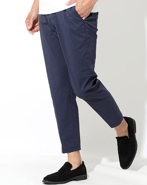 クールマックスシアサッカーアンクルパンツ 日本製