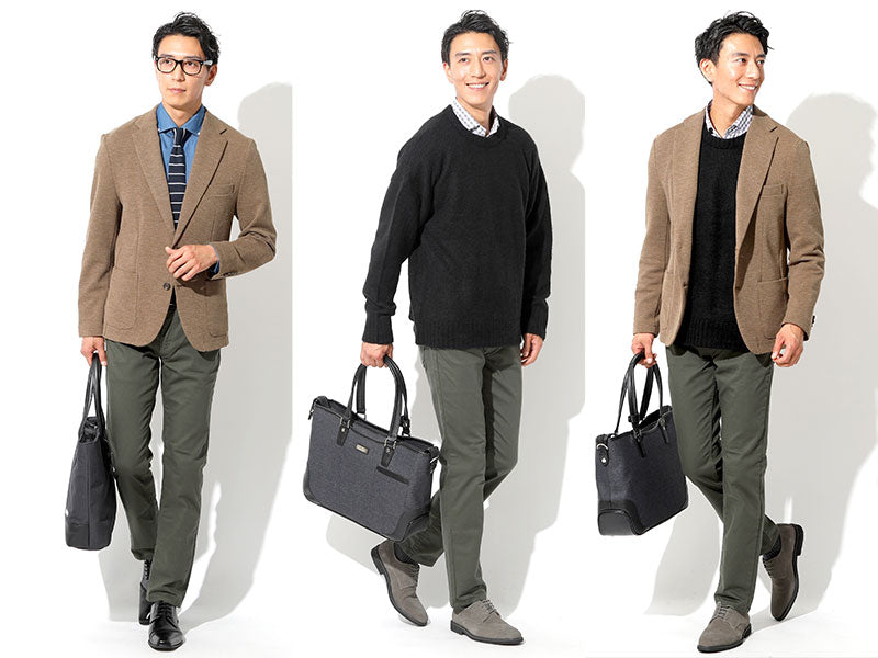 【毎日履きたくなるやみつき美シルエットストレッチパンツ】カツラギストレッチカーキスリムパンツ 日本製 Biz