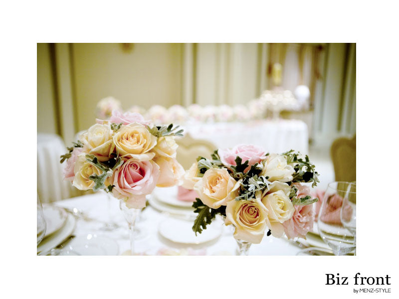 ホテルや高級レストランでの服装|スーツ・セットアップ結婚式二次会のコーデ例