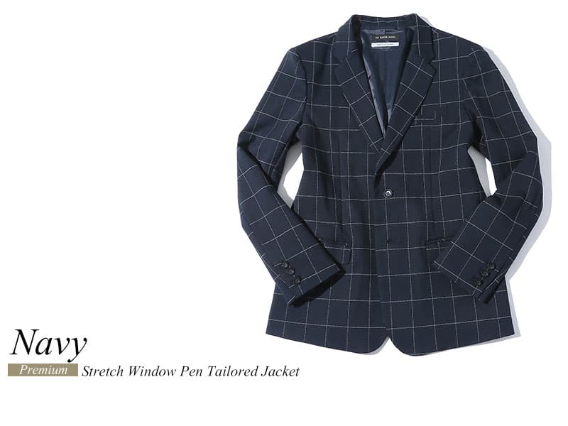 ウィンドウペンチェックテーラードジャケット