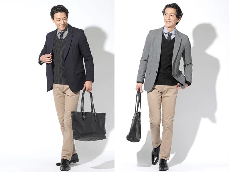 会社に着ていくのにふさわしいセーター例