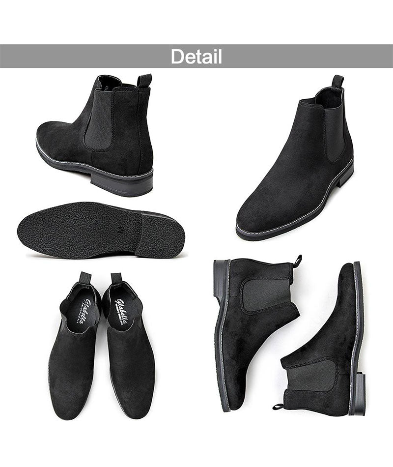 スエード素材サイドゴアチェルシーブーツ Biz