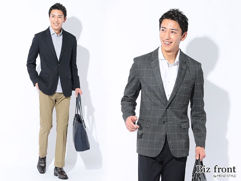 「カッチリしすぎない」・「カジュアル過ぎない」<br>ジャケット×シャツ×パンツのジャケパンスタイルの着こなしがオススメ