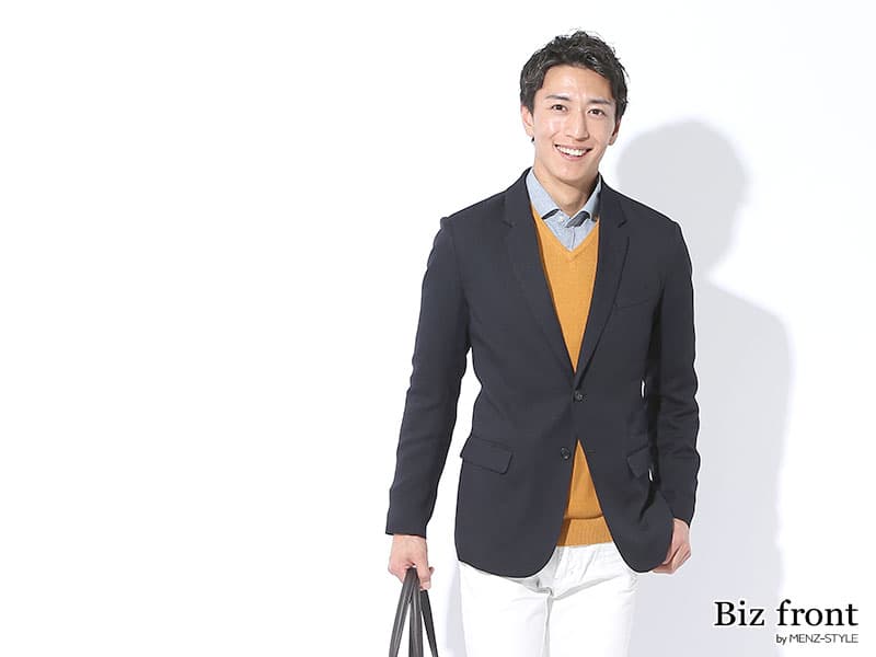 ノーネクタイで参加する際のコーディネート例