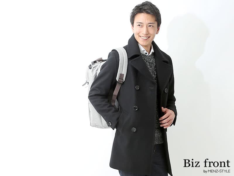 プレミアムダブルブレスト p コート 日本製