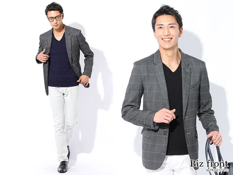 シャツだけでなくカットソー・ニットのコーデでカジュアルに