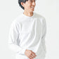 裏起毛スムースコットン長袖クルーネックTシャツ Biz