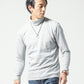 裏起毛素材無地・ボーダー長袖タートルネックTシャツ Biz