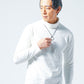 裏起毛素材無地・ボーダー長袖タートルネックTシャツ Biz