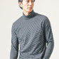 裏起毛素材無地・ボーダー長袖タートルネックTシャツ Biz