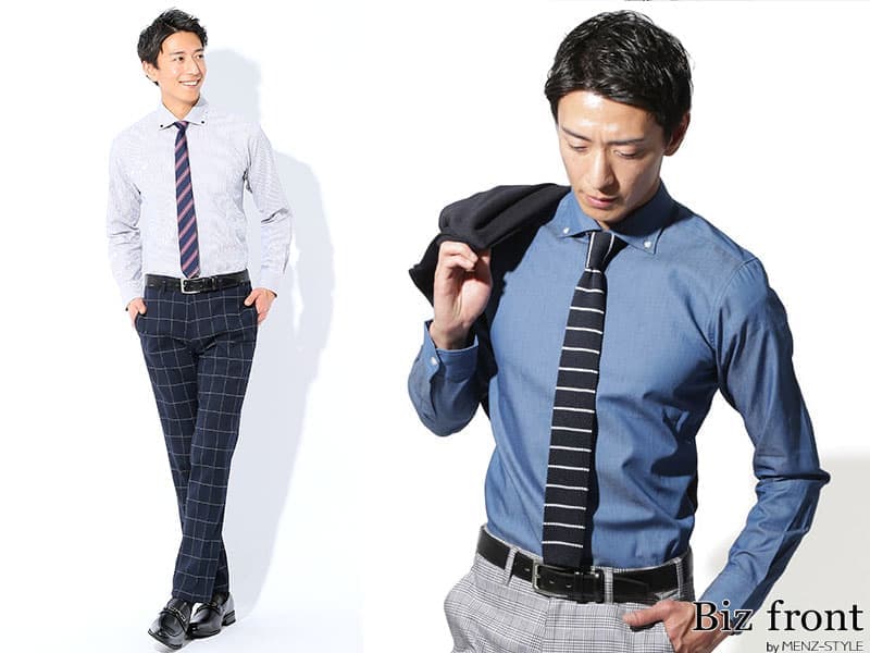 ボタンダウンシャツコーデ