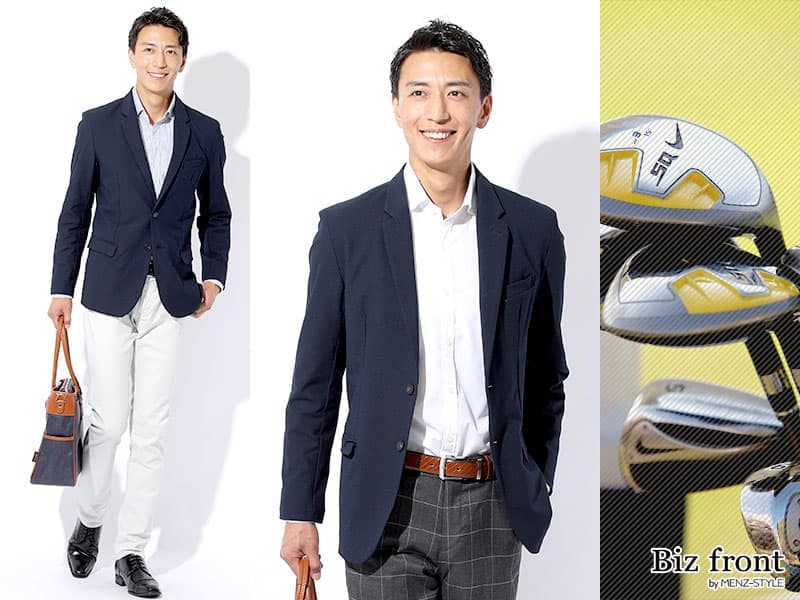 ゴルフ場でのおしゃれなジャケットコーデ ゴルフジャケット ゴルフ場でのおしゃれなジャケットコーデ ゴルフジャケット
