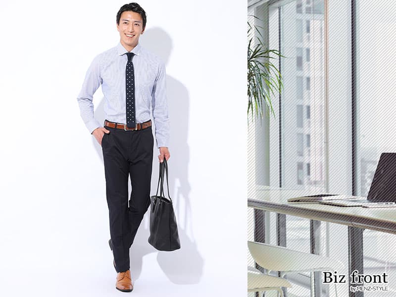 ビジネスシーンにおけるネイビーパンツの役割