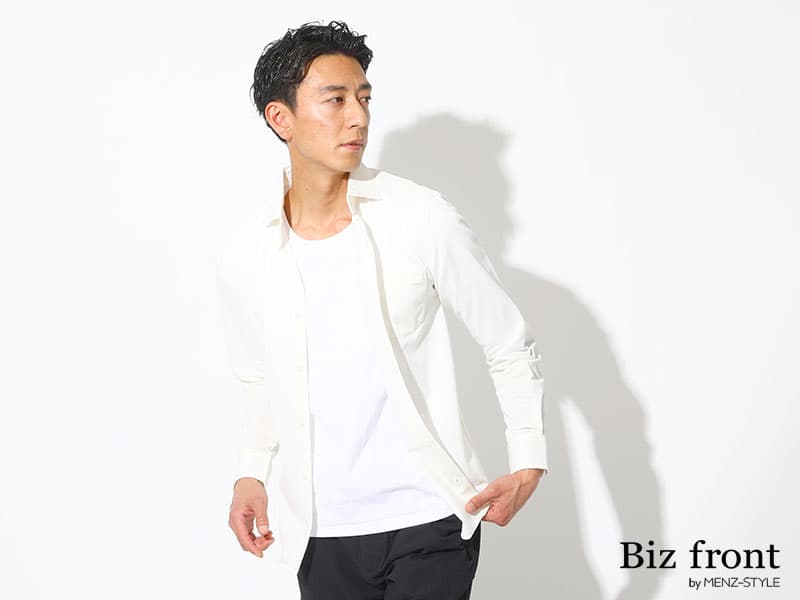 機能素材・夏の風合いシャツ