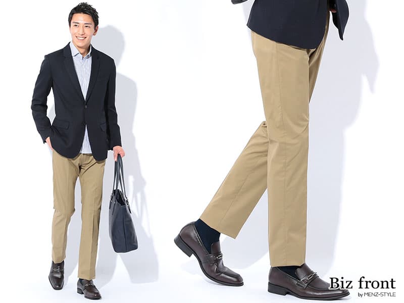 パンツは清潔感のある細身のシルエットで｜大人の旅行リゾートファッション