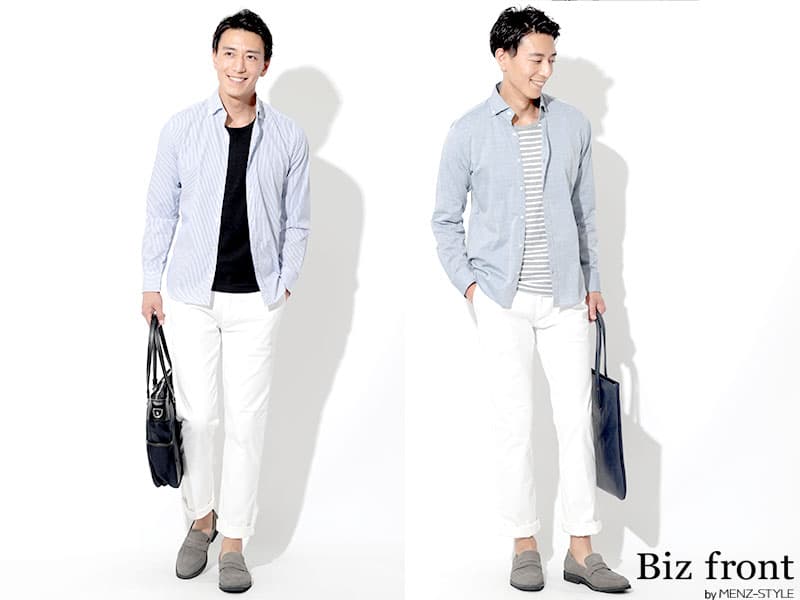 大人っぽい夏パンツなら白パンツもおすすめ