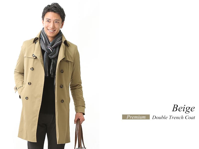 春秋スタイリッシュなスプリングコート・オータムコート｜トレンチコート・ステンカラーコート
