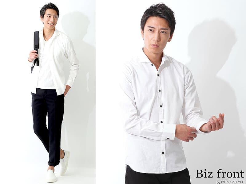 白シャツ・ホワイトワイシャツ