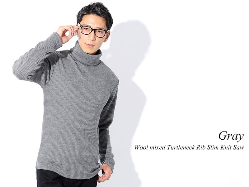 ①シルエットが際立つ！上質仕立ての日本製ニットセーター