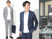 セットアップに合わせるシャツのイン・アウトの着こなし