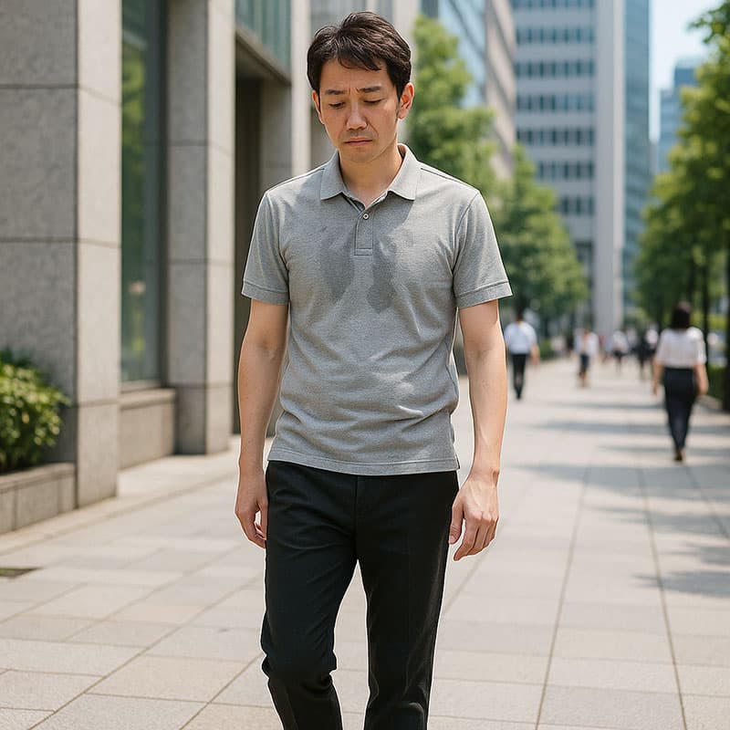 40代ならではのビジネスカジュアルの夏服失敗例