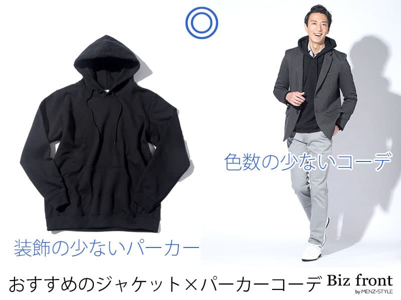 ジャケット×パーカーに使いたいジャケットとパーカー