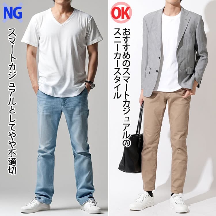 ジャケットとスニーカーのおすすめコーデ一覧