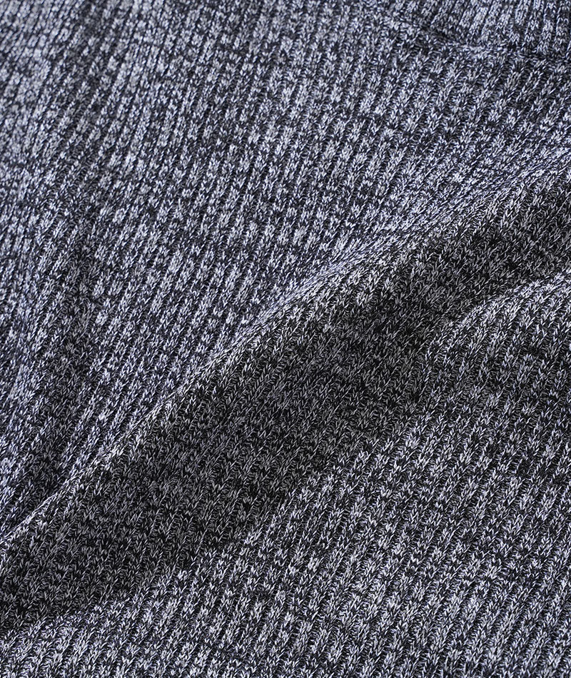 リブ編みスリムハイネックニット Biz