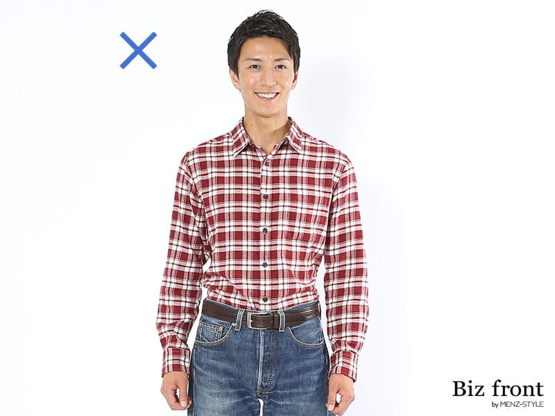 タックイン・シャツインコーデの失敗例~おじさん臭くなる理由