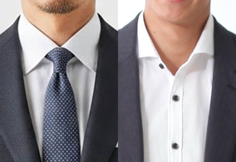 芯ありのシャツと芯なしのシャツの違い