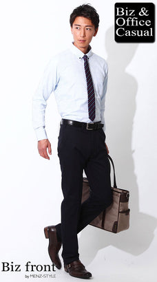 シャドウグレンチェックシャツのコーデ例