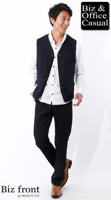 オックスフォード白シャツのコーデ