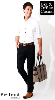 クールマックス白ポロシャツのコーデ