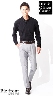 黒ワイシャツのメンズコーデ例