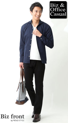 黒ジーンズ（デニムパンツ）のコーデ例