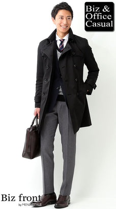 冬のジャケパンコーデ例