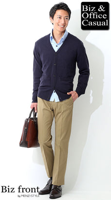 40代男性に似合うチノパンのコーディネート例