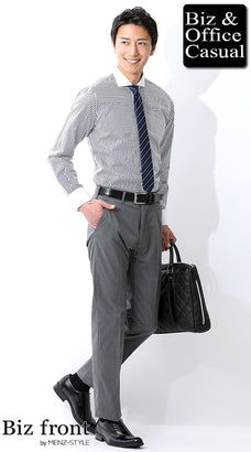 オフィスカジュアルパンツコーデ例