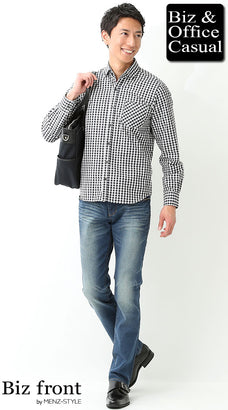 ブルージーンズ（デニムパンツ）のコーデ例