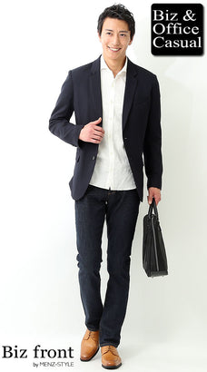 綿麻白シャツのコーデ