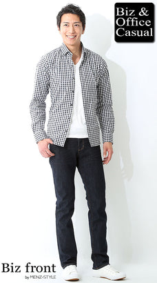 シャツ×Tシャツ・カットソーのデート服コーデ例