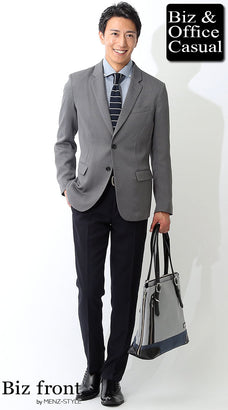 テーラードジャケット×シャツのデート服コーデ例