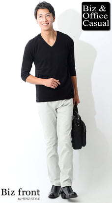 ジーンズ×Tシャツのコーデ例