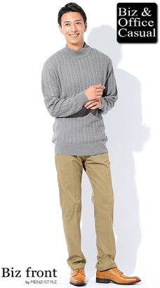 ライトブラウン・キャメル革靴とベージュパンツ・チノパンのコーデ例例