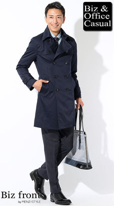 スーツ営業マン・営業職のコートコーデ例