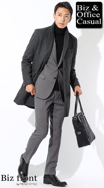 メンズにおすすめの50代向けスーツスタイルで上品に見せる冬のデート服コーデ