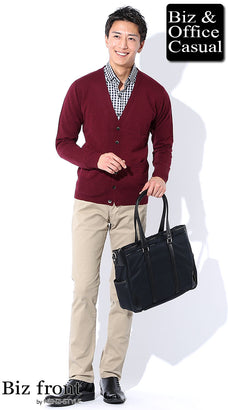 ボタンダウンシャツの休日カジュアルコーディネート