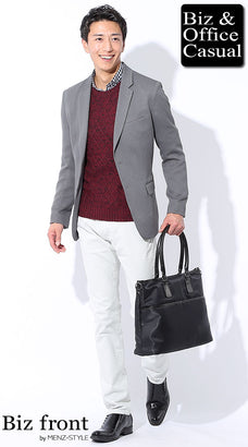 テーラードジャケット×Tシャツ・カットソー・ニットセーターのデート服コーデ例