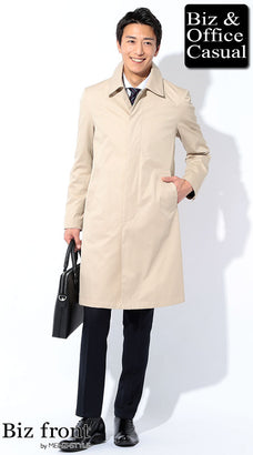 スーツ営業マン・営業職のコートコーデ例